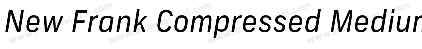 New Frank Compressed Medium字体转换